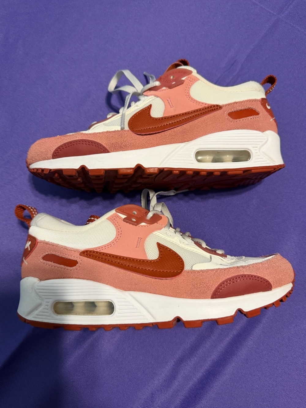 Nike Air Max 90 Futura Women's Size 6 Shoe in Red /White/Orange